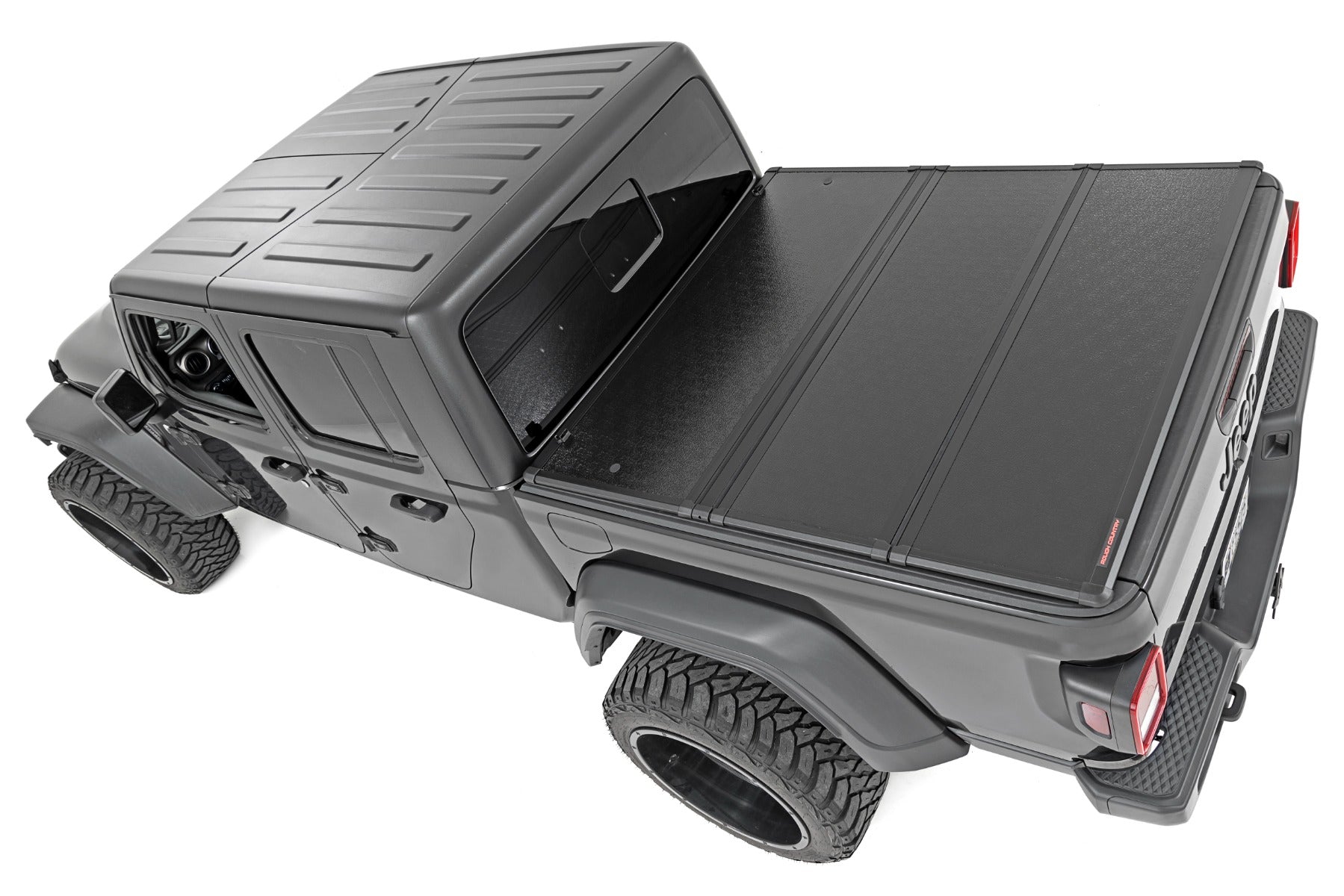 Hard Folding Bed Cover 5.0 Foot Bed 20-22 Jeep Gladiator JT 4WD Rough Country-1
