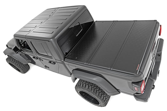 Hard Folding Bed Cover 5.0 Foot Bed 20-22 Jeep Gladiator JT 4WD Rough Country-1