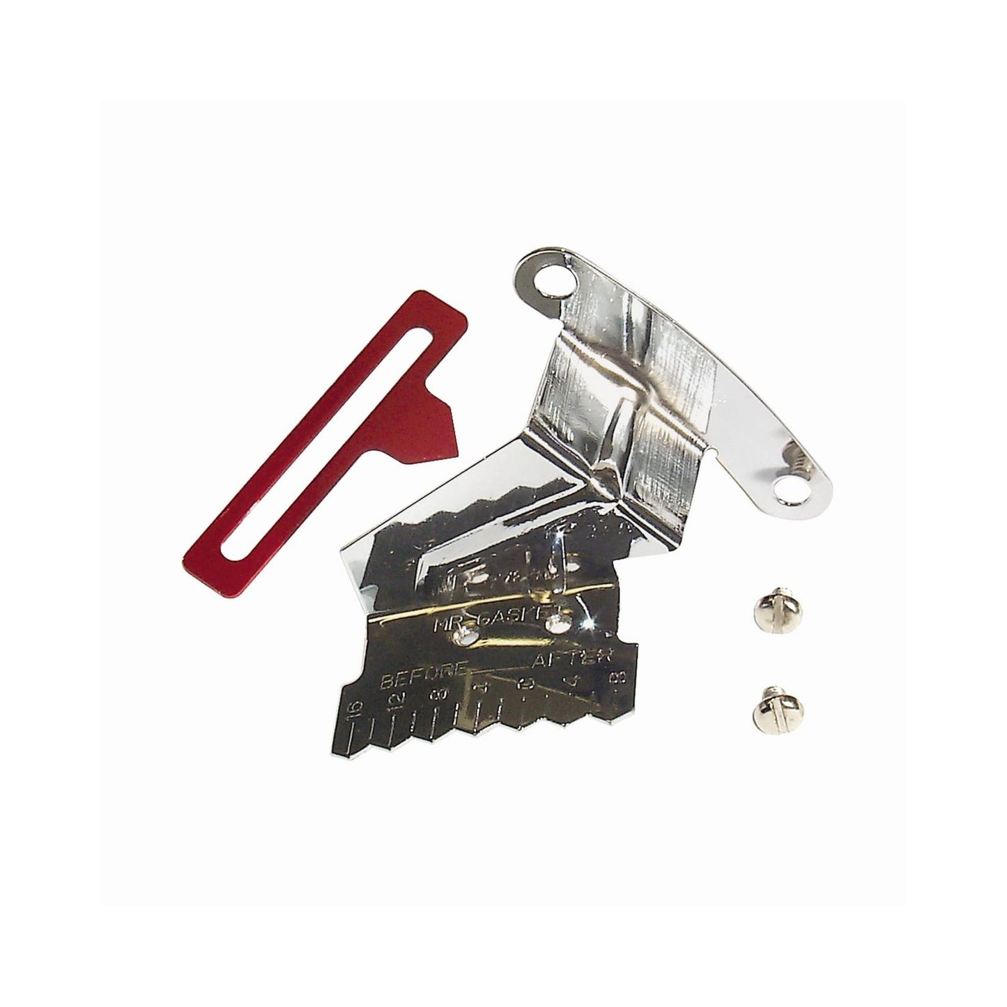 Adjustable Timing Tab Chrome Fits Big Block Chevrolet with 8 Inch Balancer Mr Gasket