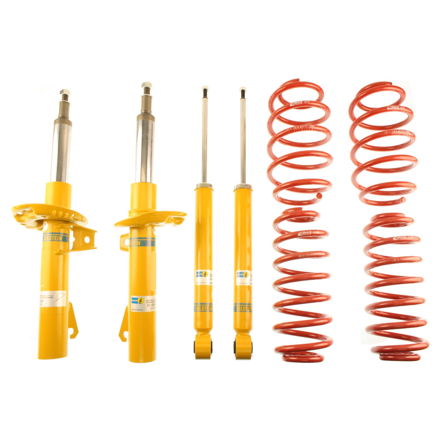 Suspension Kit Volkswagen Jetta 2018-2005 Monotube Front Lowered Height 45-50mm, up to 1040kg Axle Load Rear Lowered Height 45-50mm, up to 1005kg Axle Load With 55mm Outside Strut Diameter B12 (Sportline) Bilstein