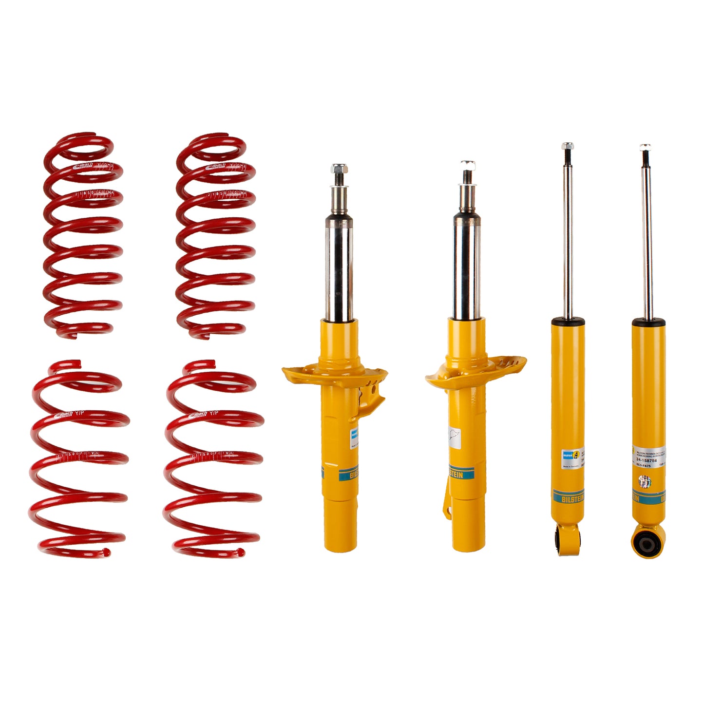 Suspension Kit Volkswagen Jetta 2018-2005 Monotube Front Lowered Height 45-50mm, up to 1130kg Axle Load Rear Lowered Height 30-35mm, up to 1005kg Axle Load With 55mm Outside Strut Diameter B12 (Sportline) Bilstein