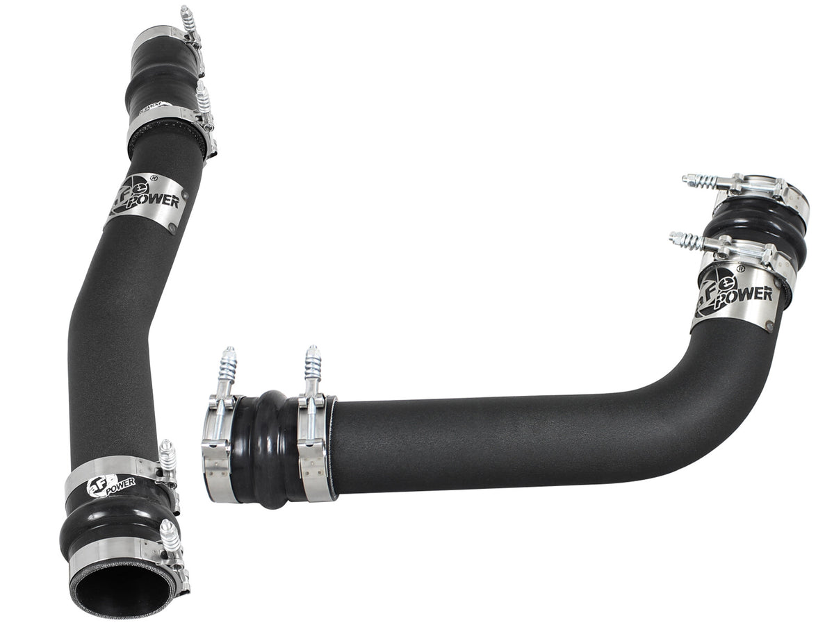 BladeRunner 3 Inch Aluminum Hot and Cold Charge Pipe Kit Black Dodge Diesel Trucks 03-07 L6-5.9L (td) aFe Power-2