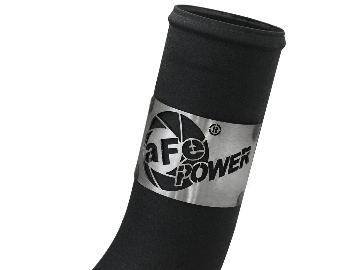 BladeRunner 3 Inch Aluminum Hot Charge Pipe Black Dodge Diesel Trucks 03-07 L6-5.9L (td) aFe Power-4