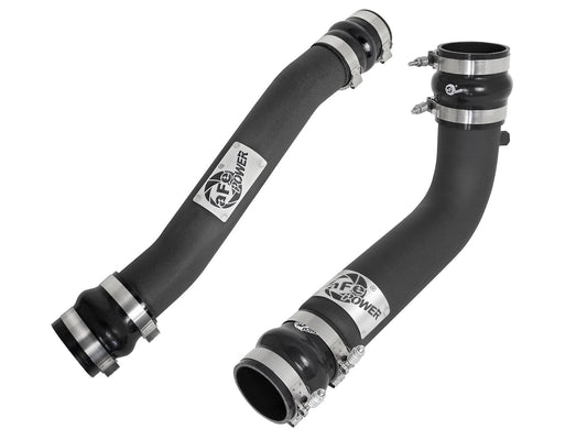 BladeRunner 3 Inch & 3-1/2 Inch Aluminum Hot and Cold Charge Pipe Kit Black Dodge Diesel Trucks 07.5-09 L6-6.7L (td) aFe Power