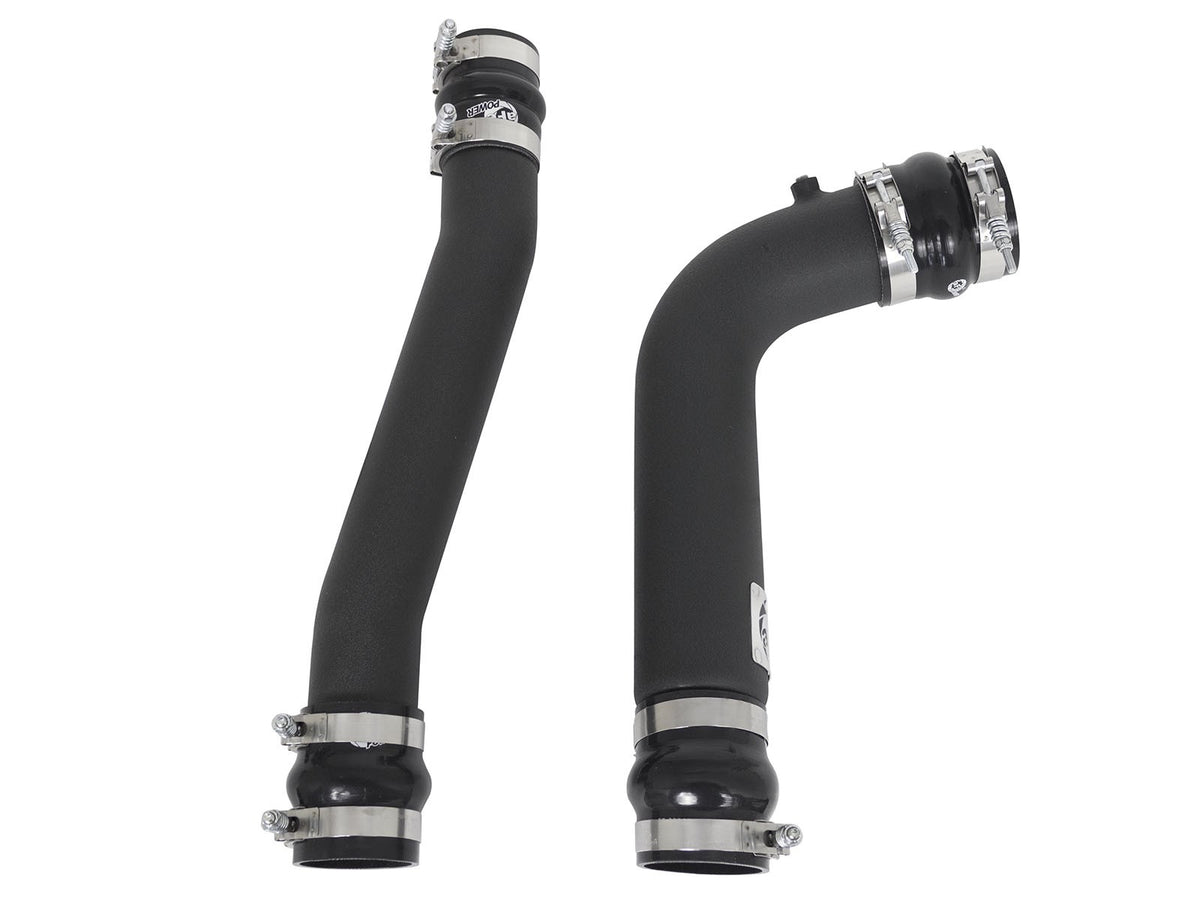 BladeRunner 3 Inch & 3-1/2 Inch Aluminum Hot and Cold Charge Pipe Kit Black Dodge Diesel Trucks 07.5-09 L6-6.7L (td) aFe Power-1