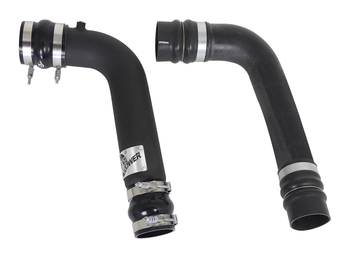 BladeRunner 3 Inch & 3-1/2 Inch Aluminum Hot and Cold Charge Pipe Kit Black Dodge Diesel Trucks 07.5-09 L6-6.7L (td) aFe Power-6