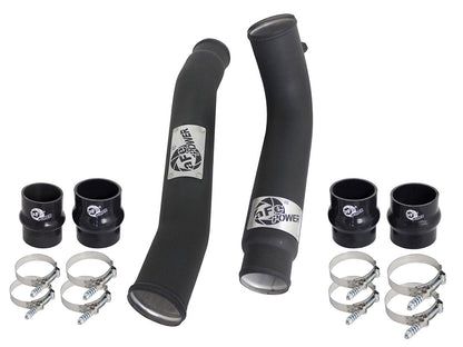 BladeRunner 3 Inch & 3-1/2 Inch Aluminum Hot and Cold Charge Pipe Kit Black Dodge Diesel Trucks 07.5-09 L6-6.7L (td) aFe Power-7