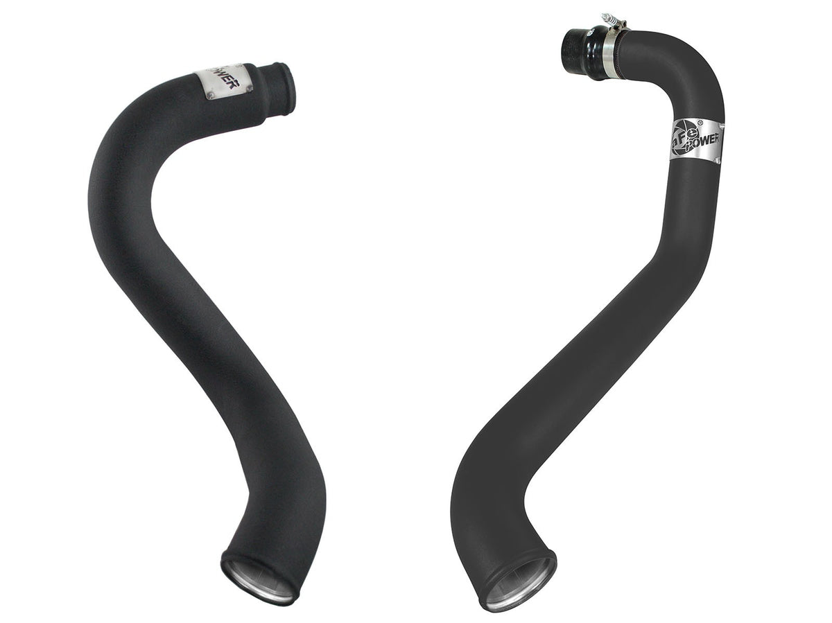 BladeRunner 3 Inch Aluminum Hot and Cold Charge Pipe Kit Black GM Diesel Trucks 02-04 V8-6.6L (td) LB7 aFe Power