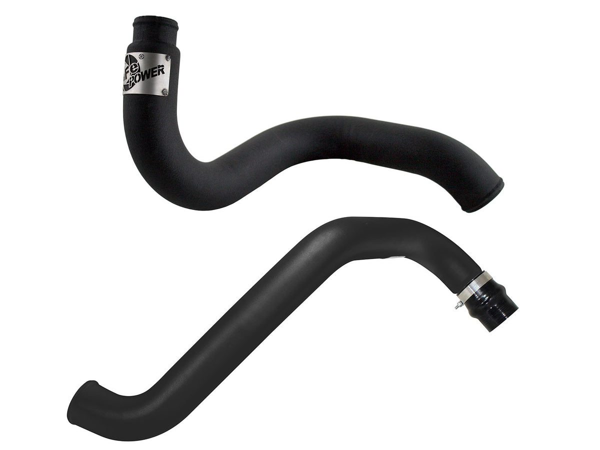 BladeRunner 3 Inch Aluminum Hot and Cold Charge Pipe Kit Black GM Diesel Trucks 02-04 V8-6.6L (td) LB7 aFe Power-1