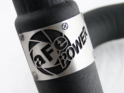 BladeRunner 3 Inch Aluminum Cold Charge Pipe Black GM Diesel Trucks 02-04 V8-6.6L (td) LB7 aFe Power-2