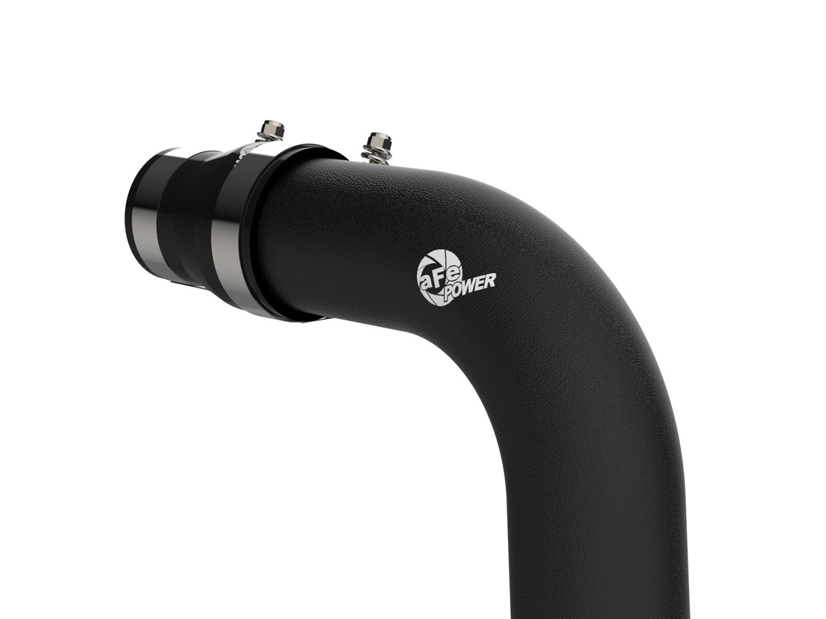 BladeRunner 3 Inch Aluminum Hot Charge Pipe Black GM Diesel Trucks 04.5-10 V8-6.6L (td) Lly/Lbz/Lmm aFe Power-2
