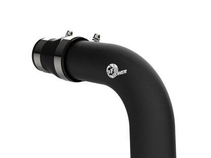 BladeRunner 3 Inch Aluminum Hot Charge Pipe Black GM Diesel Trucks 04.5-10 V8-6.6L (td) Lly/Lbz/Lmm aFe Power-2