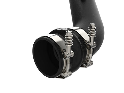 BladeRunner 3 Inch Aluminum Hot Charge Pipe Black GM Diesel Trucks 04.5-10 V8-6.6L (td) Lly/Lbz/Lmm aFe Power-3