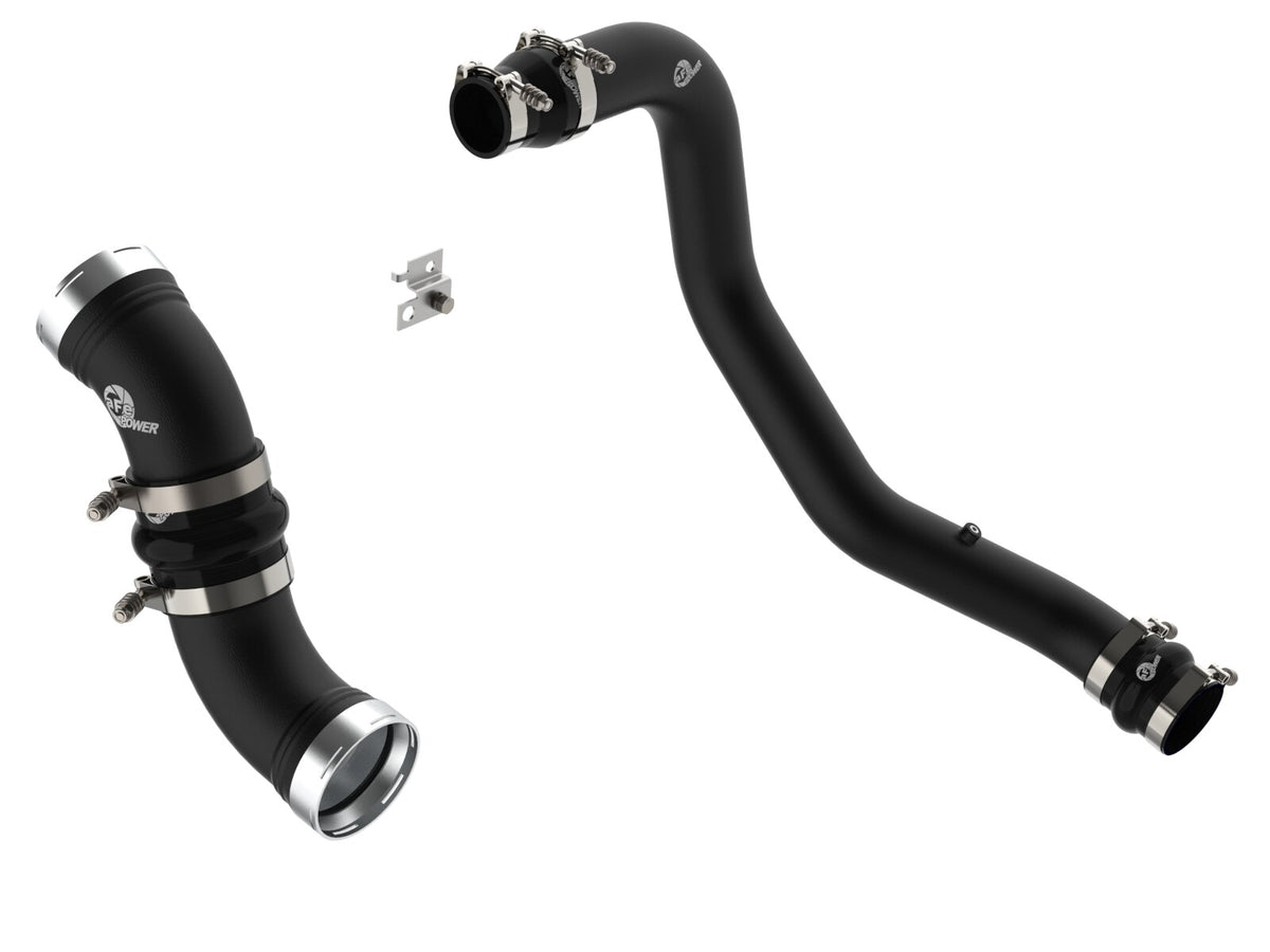 BladeRunner 3 Inch & 3-1/2 Inch Aluminum Hot and Cold Charge Pipe Kit GM Diesel Trucks 06-10 V8-6.6L (td) Lbz/Lmm aFe Power-7