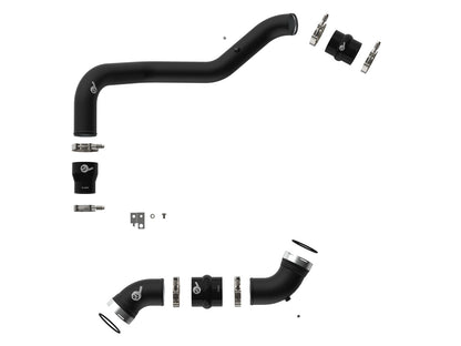 BladeRunner 3 Inch & 3-1/2 Inch Aluminum Hot and Cold Charge Pipe Kit GM Diesel Trucks 06-10 V8-6.6L (td) Lbz/Lmm aFe Power-8