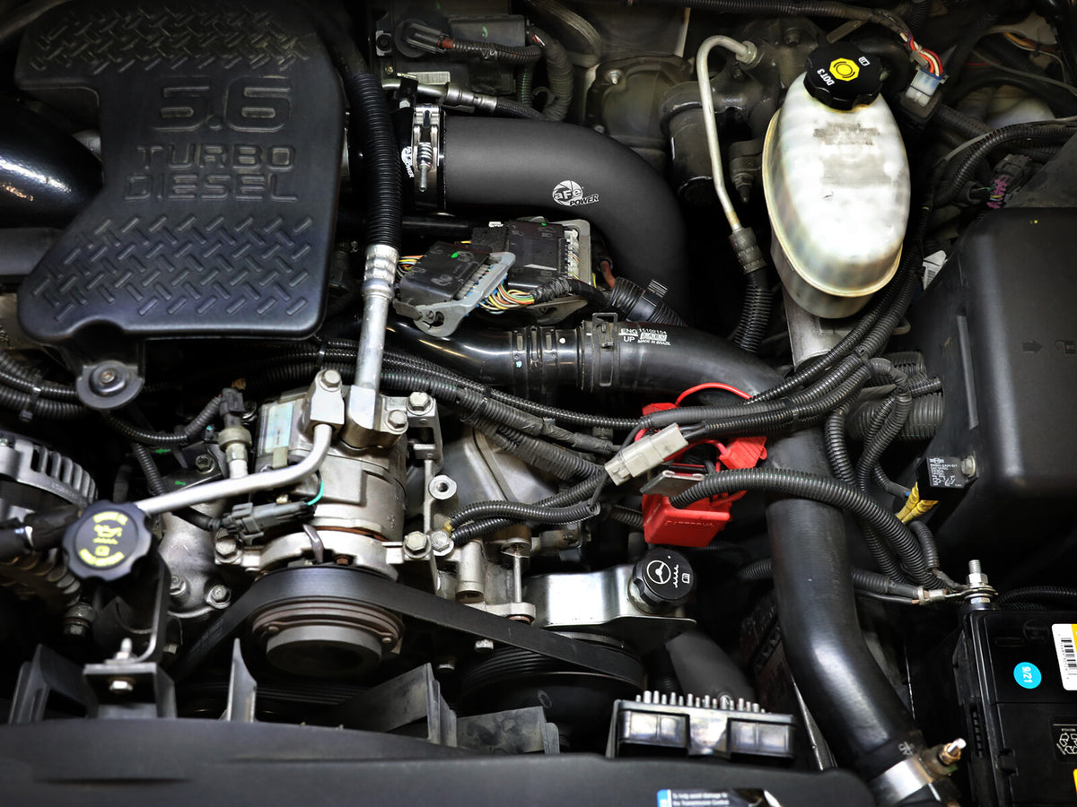 BladeRunner 3 Inch & 3-1/2 Inch Aluminum Hot and Cold Charge Pipe Kit GM Diesel Trucks 06-10 V8-6.6L (td) Lbz/Lmm aFe Power-12