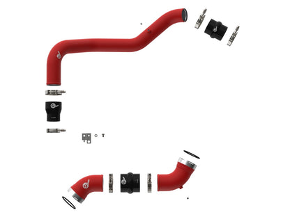 BladeRunner 3 Inch & 3-1/2 Inch Aluminum Hot and Cold Charge Pipe Kit GM Diesel Trucks 06-10 V8-6.6L (td) Lbz/Lmm aFe Power-1