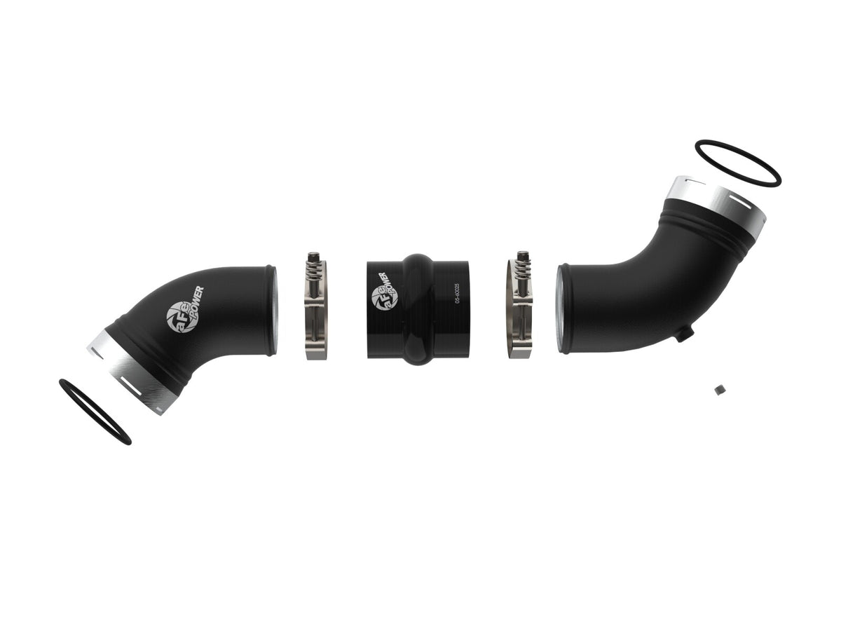 BladeRunner 3-1/2 Inch Aluminum Cold Charge Pipe Black GM Diesel Trucks 06-10 V8-6.6L (td) Lbz/Lmm aFe Power-1