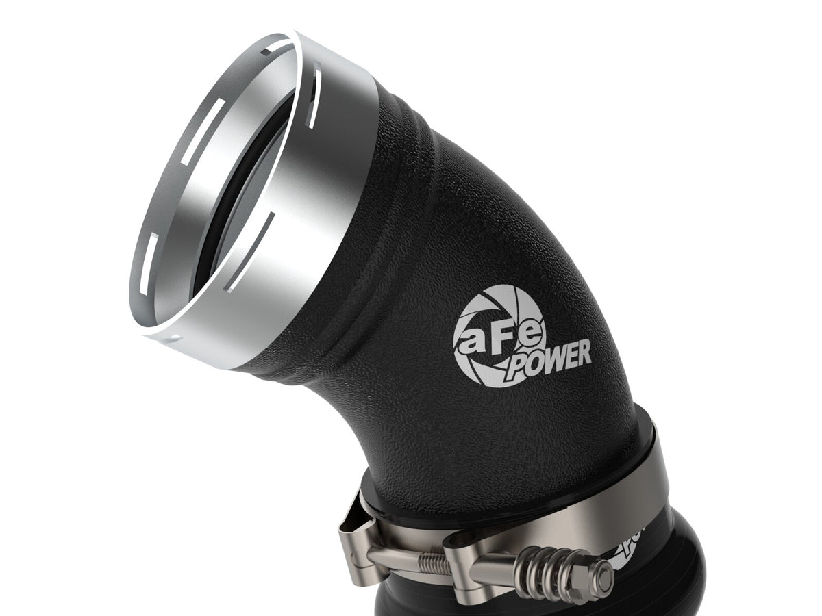BladeRunner 3-1/2 Inch Aluminum Cold Charge Pipe Black GM Diesel Trucks 06-10 V8-6.6L (td) Lbz/Lmm aFe Power-2