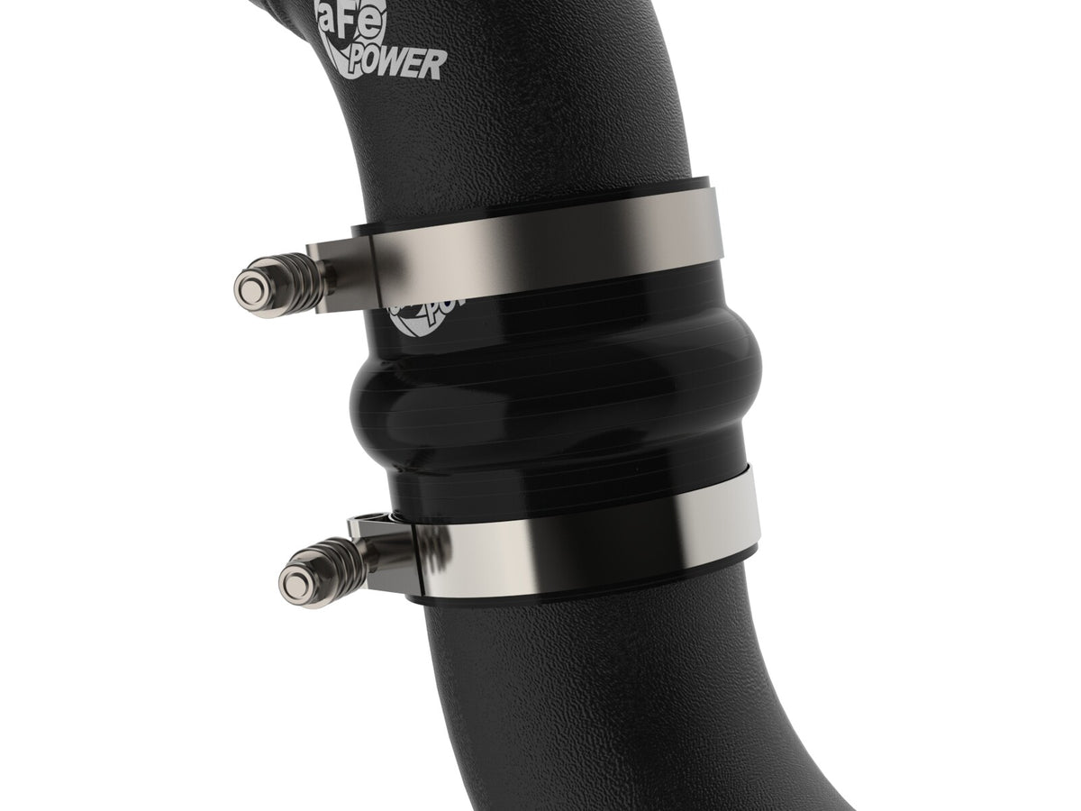 BladeRunner 3-1/2 Inch Aluminum Cold Charge Pipe Black GM Diesel Trucks 06-10 V8-6.6L (td) Lbz/Lmm aFe Power-4