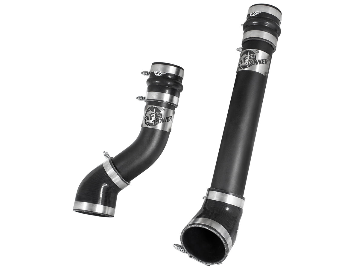 BladeRunner 3 Inch Aluminum Hot and Cold Charge Pipe Kit Black Dodge Diesel Trucks 94-02 L6-5.9L (td) aFe Power