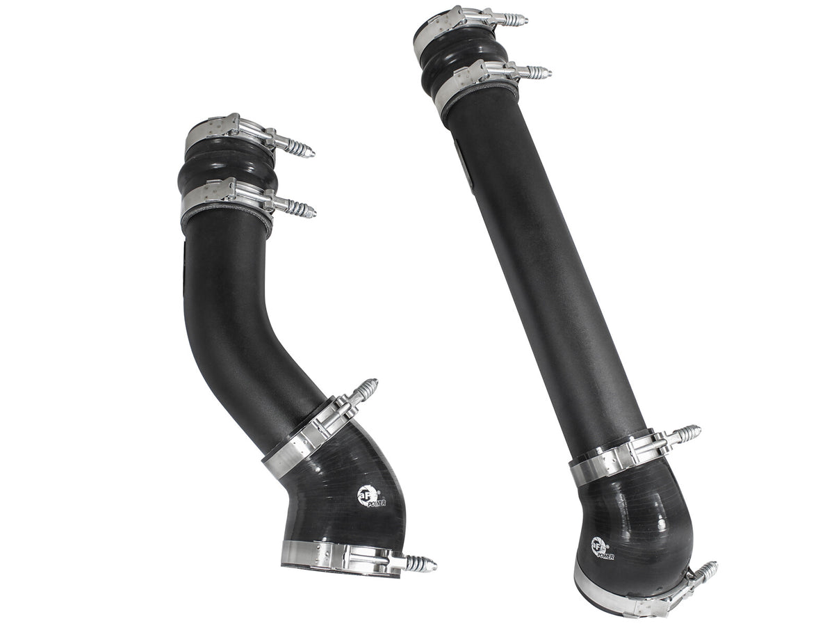 BladeRunner 3 Inch Aluminum Hot and Cold Charge Pipe Kit Black Dodge Diesel Trucks 94-02 L6-5.9L (td) aFe Power-1