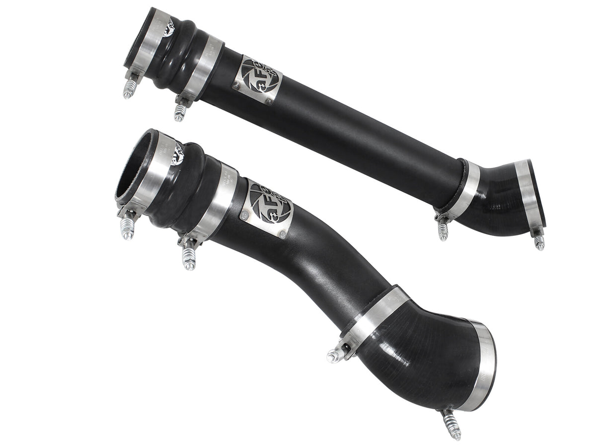 BladeRunner 3 Inch Aluminum Hot and Cold Charge Pipe Kit Black Dodge Diesel Trucks 94-02 L6-5.9L (td) aFe Power-2