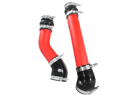 BladeRunner 3 Inch Aluminum Hot and Cold Charge Pipe Kit Red Dodge Diesel Trucks 94-02 L6-5.9L (td) aFe Power-1