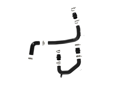 BladeRunner 3 Inch Aluminum Hot and Cold Charge Pipe Kit Black Ford Diesel Trucks 08-10 V8-6.4L (td) aFe Power-1