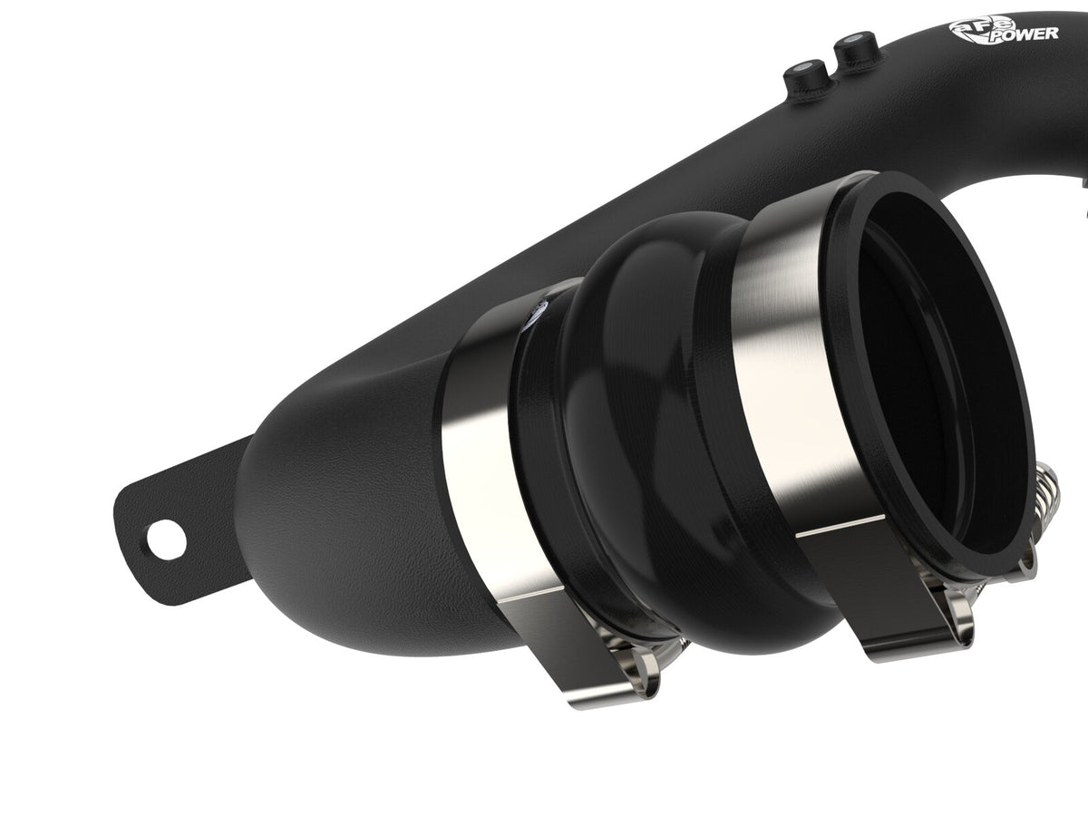 BladeRunner 3 Inch Aluminum Hot and Cold Charge Pipe Kit Black Ford Diesel Trucks 08-10 V8-6.4L (td) aFe Power-3