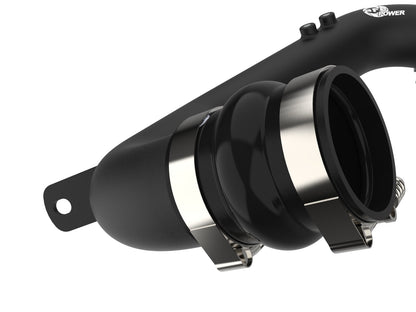 BladeRunner 3 Inch Aluminum Hot and Cold Charge Pipe Kit Black Ford Diesel Trucks 08-10 V8-6.4L (td) aFe Power-3