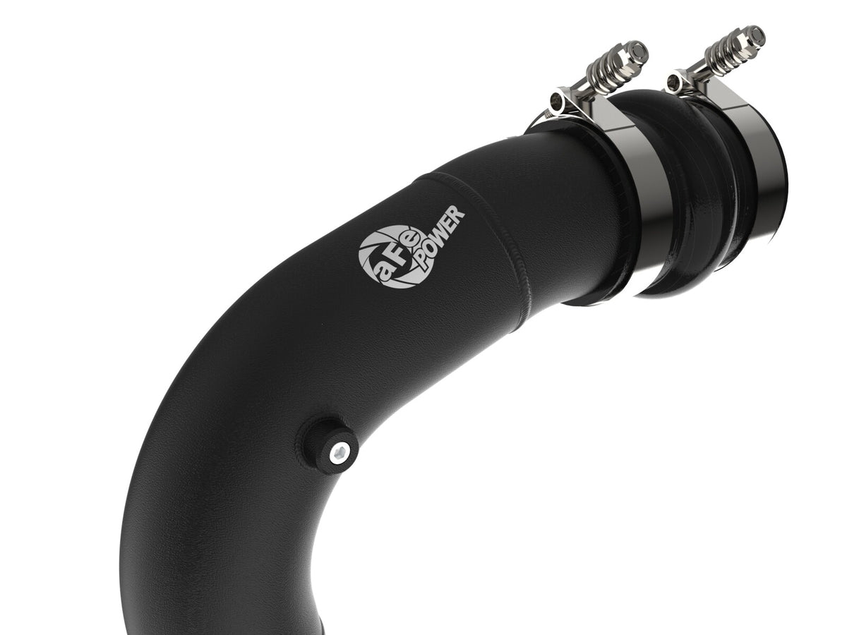BladeRunner 3 Inch Aluminum Hot and Cold Charge Pipe Kit Black Ford Diesel Trucks 08-10 V8-6.4L (td) aFe Power-4