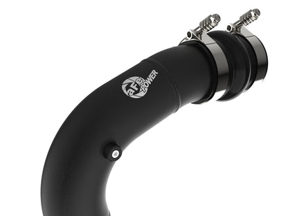BladeRunner 3 Inch Aluminum Hot and Cold Charge Pipe Kit Black Ford Diesel Trucks 08-10 V8-6.4L (td) aFe Power-4