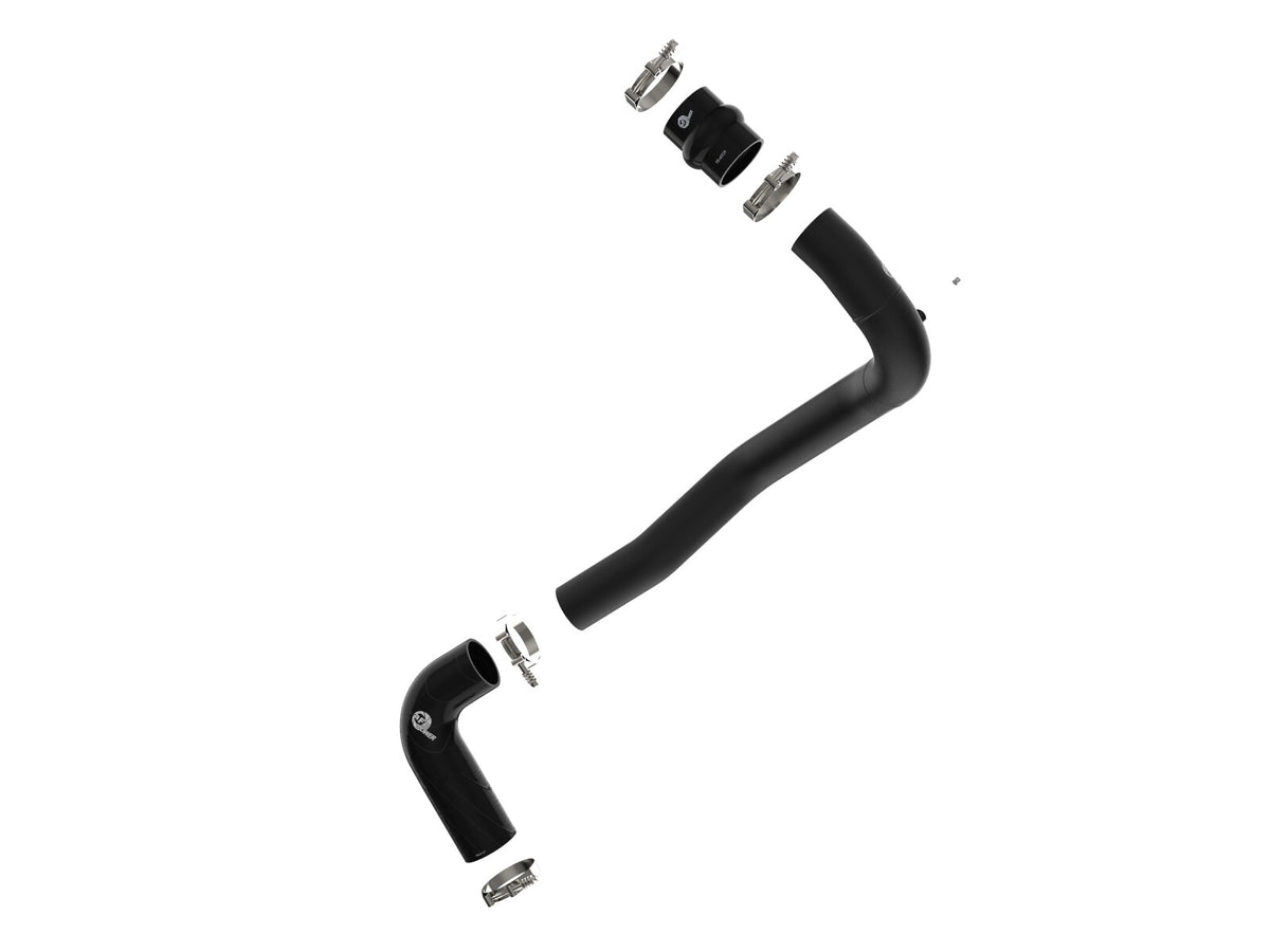 BladeRunner 3 Inch Aluminum Hot Charge Pipe Black Ford Diesel Trucks 08-10 V8-6.4L (td) aFe Power-1