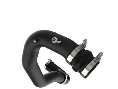 BladeRunner 3 Inch Aluminum Hot Charge Pipe Black Ford Diesel Trucks 08-10 V8-6.4L (td) aFe Power-3