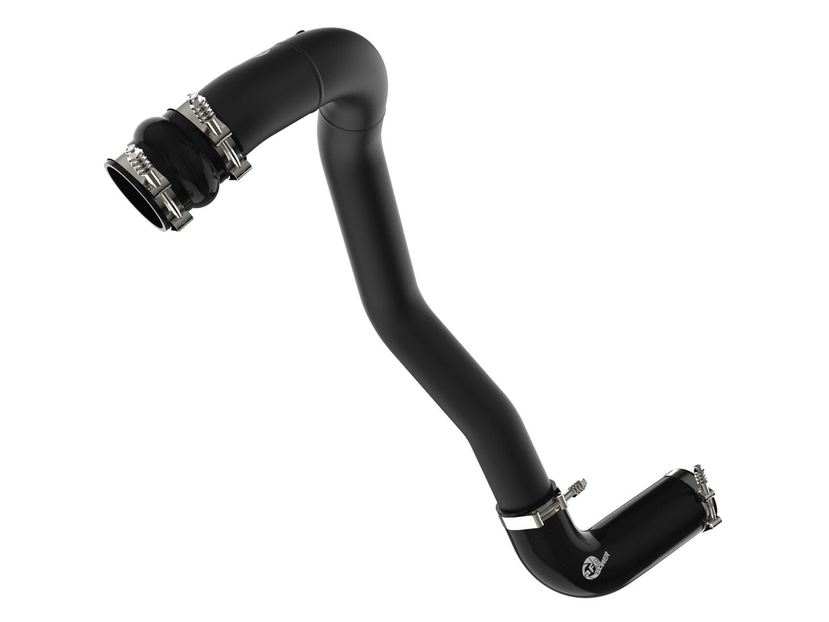 BladeRunner 3 Inch Aluminum Hot Charge Pipe Black Ford Diesel Trucks 08-10 V8-6.4L (td) aFe Power-5