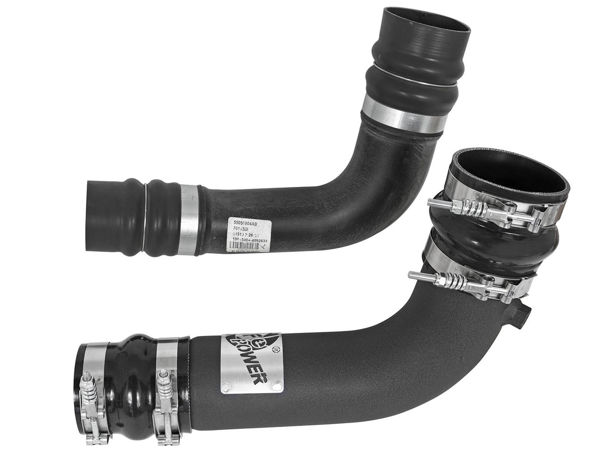 BladeRunner 3 Inch & 2-3/4 Inch Aluminum Hot and Cold Charge Pipe Kit Black Dodge Diesel Trucks 10-12 L6-6.7L (td) aFe Power-6