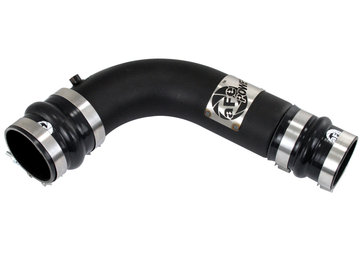 BladeRunner 3-1/2 Inch Aluminum Cold Charge Pipe Black Dodge Diesel Trucks 10-12 L6-6.7L (td) aFe Power-1