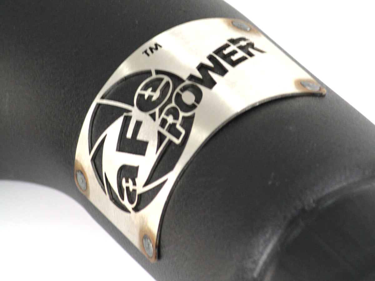 BladeRunner 3-1/2 Inch Aluminum Cold Charge Pipe Black Dodge Diesel Trucks 10-12 L6-6.7L (td) aFe Power-2