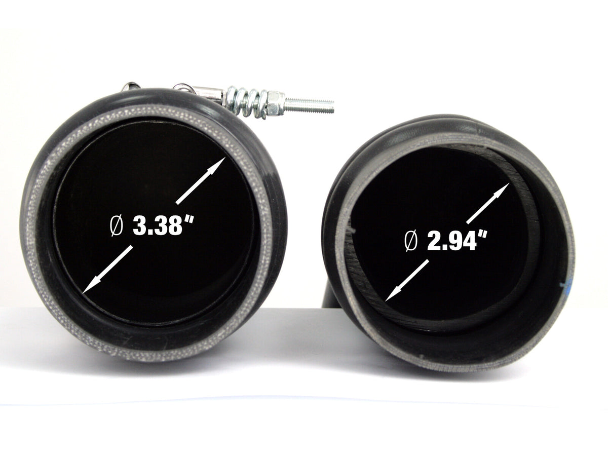 BladeRunner 3-1/2 Inch Aluminum Cold Charge Pipe Black Dodge Diesel Trucks 10-12 L6-6.7L (td) aFe Power-4