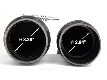 BladeRunner 3-1/2 Inch Aluminum Cold Charge Pipe Black Dodge Diesel Trucks 10-12 L6-6.7L (td) aFe Power-4