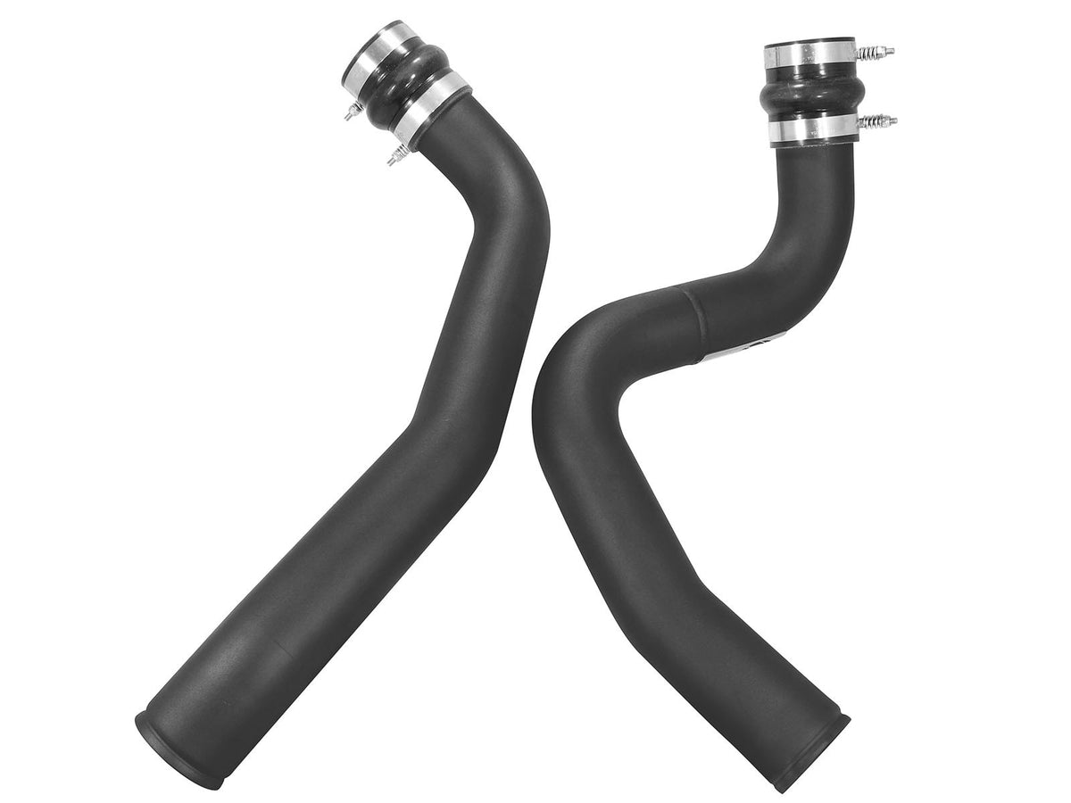 BladeRunner 3 Inch Aluminum Hot and Cold Charge Pipe Kit Black Ford Diesel Trucks 99-03 V8-7.3L (td) aFe Power-1