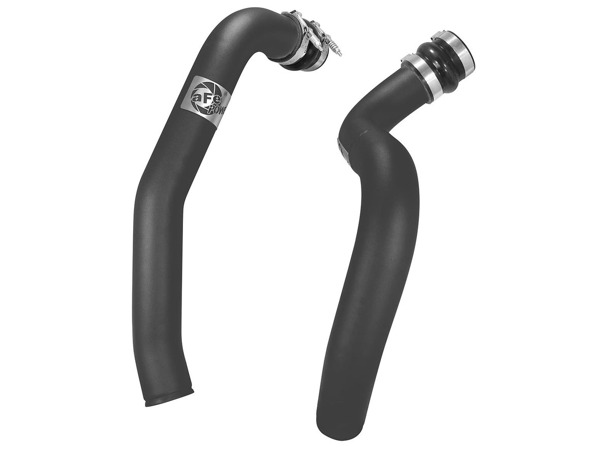 BladeRunner 3 Inch Aluminum Hot and Cold Charge Pipe Kit Black Ford Diesel Trucks 99-03 V8-7.3L (td) aFe Power-2