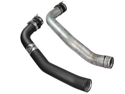 BladeRunner 3 Inch Aluminum Cold Charge Pipe Black Ford Diesel Trucks 99-03 V8-7.3L (td) aFe Power-5