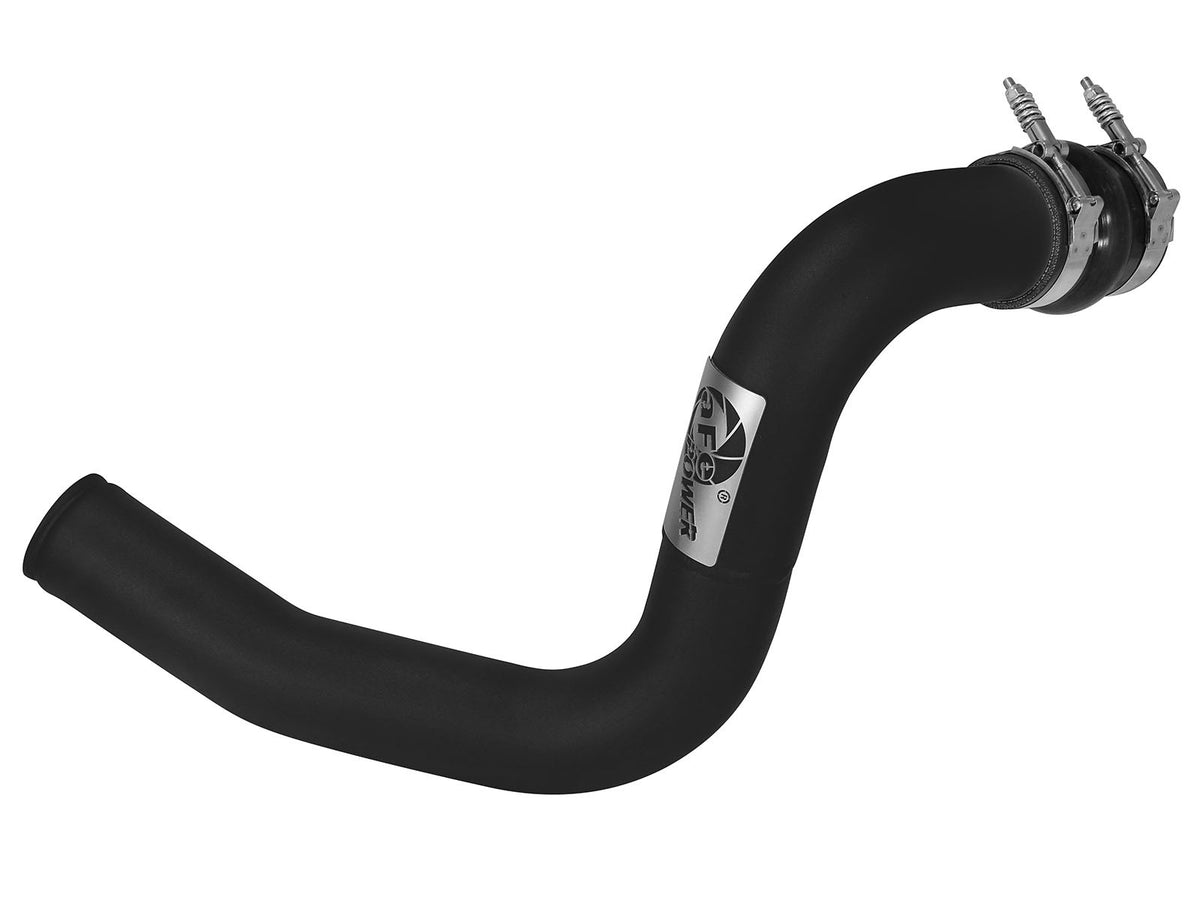 BladeRunner 3 Inch Aluminum Hot Charge Pipe Black Ford Diesel Trucks 99-03 V8-7.3L (td) aFe Power-2