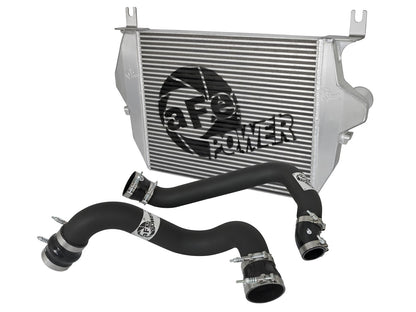 BladeRunner GT Series Intercooler Kit w/ Tubes Black Ford Diesel Trucks 03-07 V8-6.0L (td) aFe Power