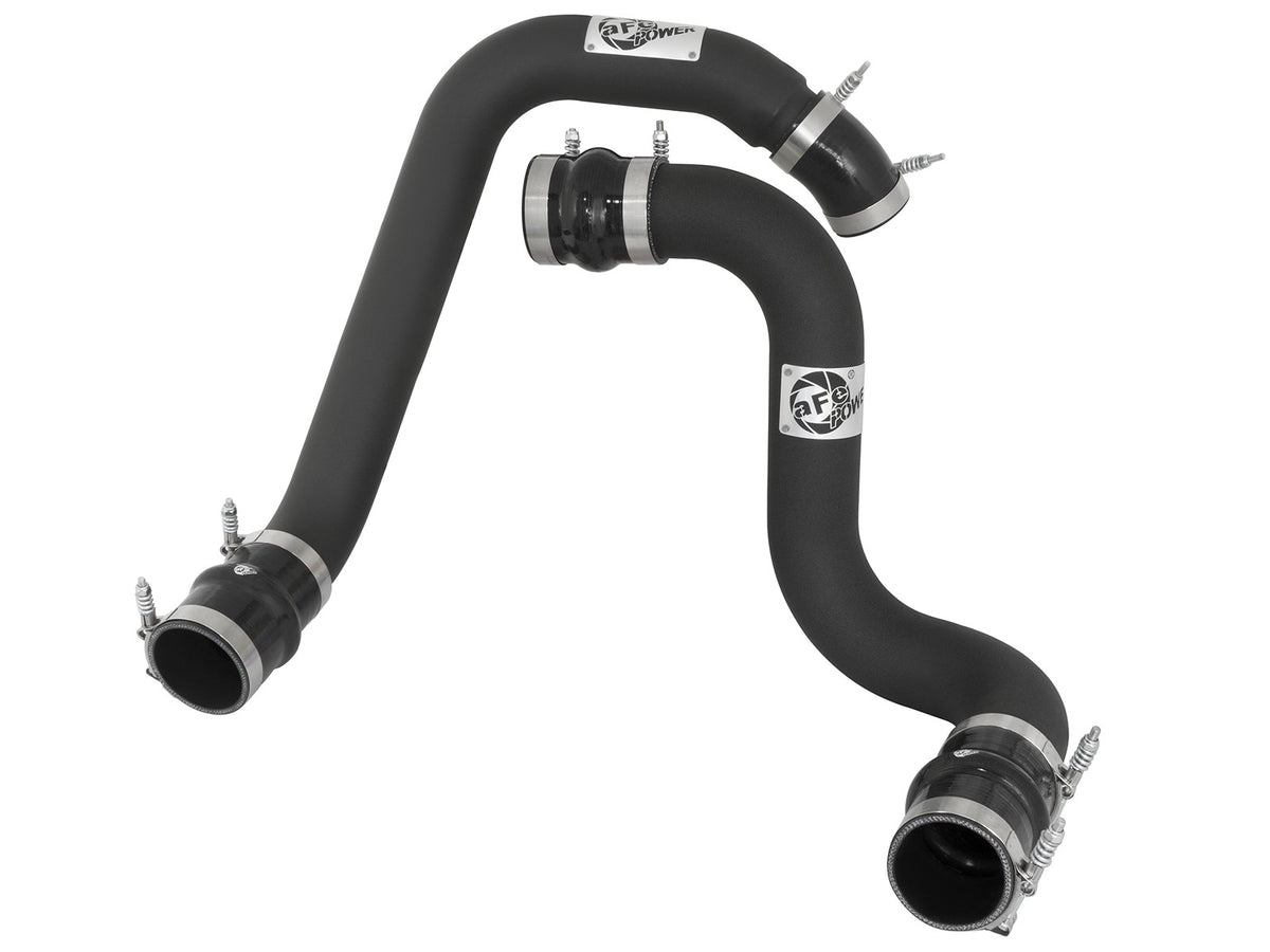 BladeRunner GT Series Intercooler Kit w/ Tubes Black Ford Diesel Trucks 03-07 V8-6.0L (td) aFe Power-4