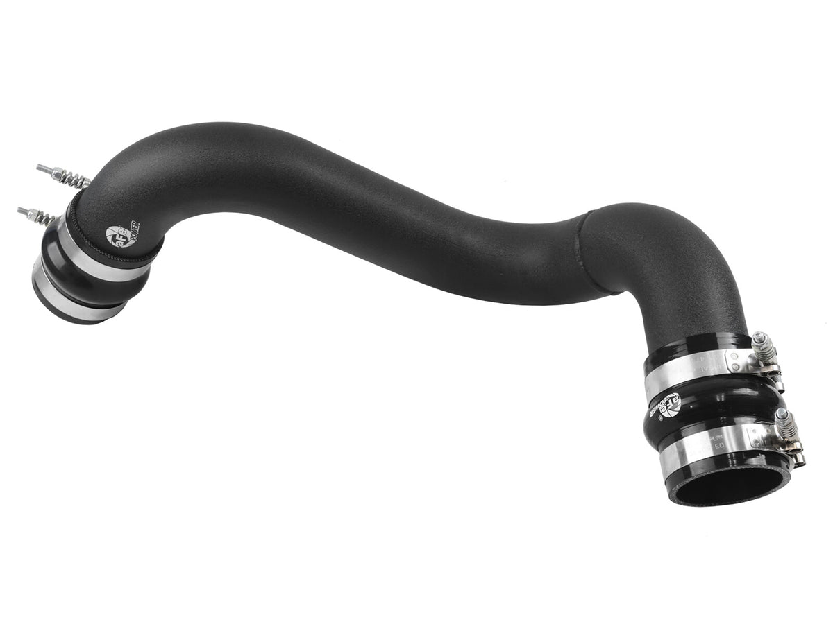 BladeRunner 3 Inch Aluminum Hot and Cold Charge Pipe Kit Black Ford Diesel Trucks 03-07 V8-6.0L (td) aFe Power-3