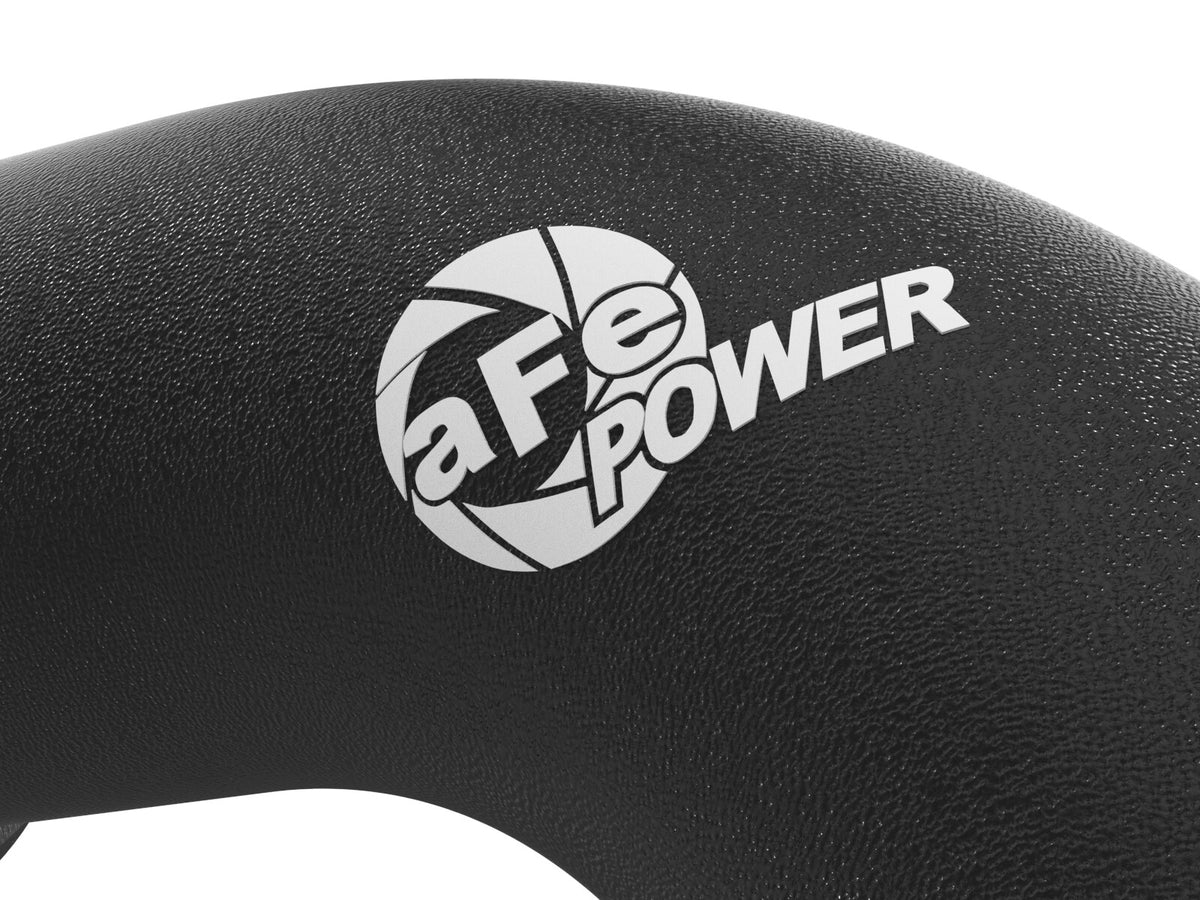 BladeRunner 3 Inch Aluminum Hot Charge Pipe Black Ford Diesel Trucks 03-07 V8-6.0L (td) aFe Power-2