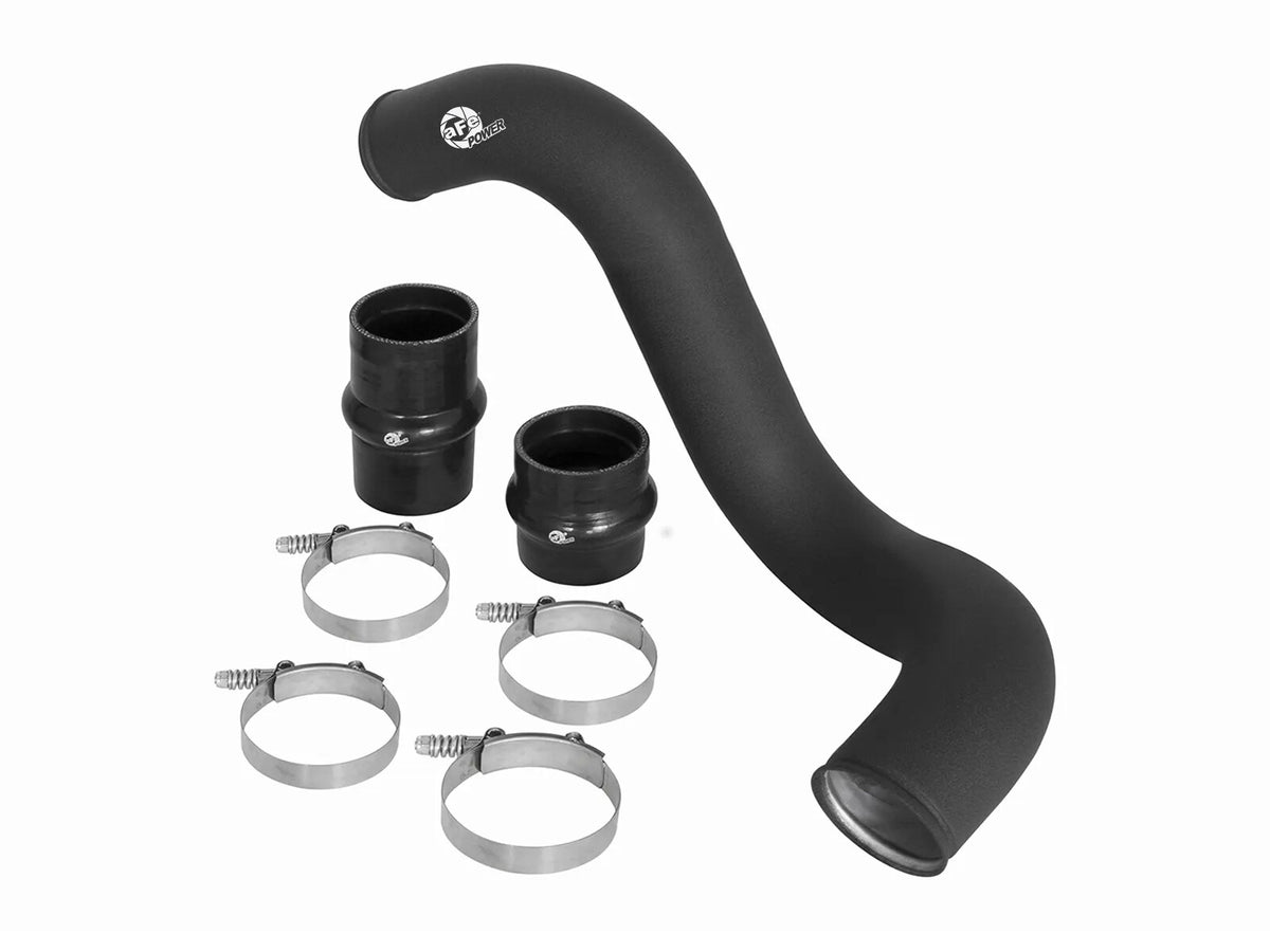 BladeRunner 3 Inch Aluminum Cold Charge Pipe Black Ford Diesel Trucks 03-07 V8-6.0L (td) aFe Power-1